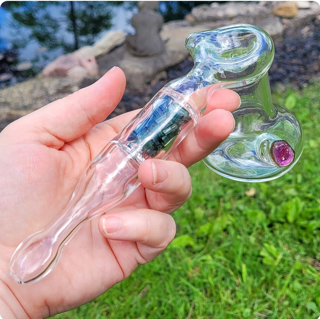 Tourmaline Heady-Glass Hammer bubbler