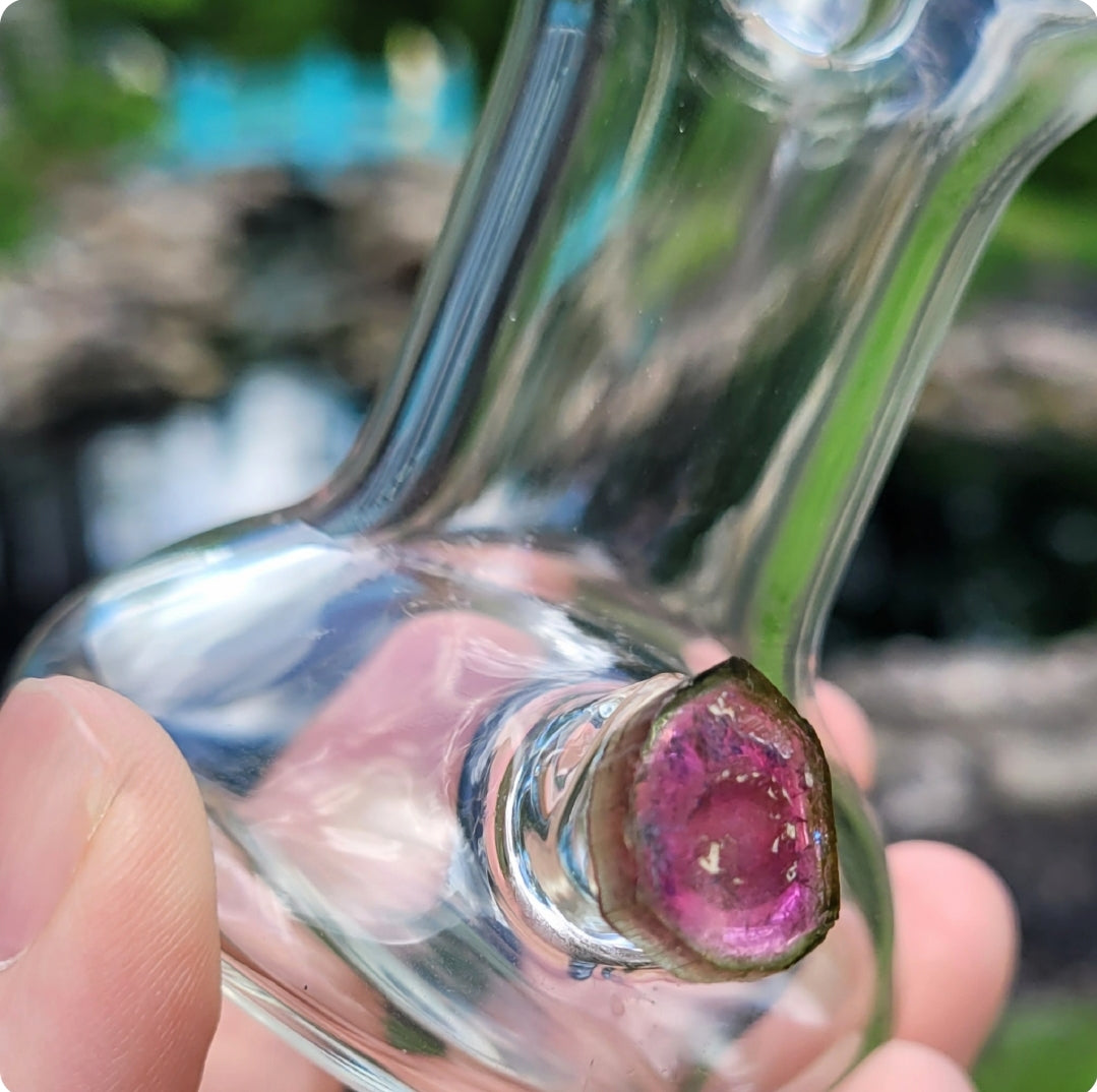 Tourmaline Heady-Glass Hammer bubbler