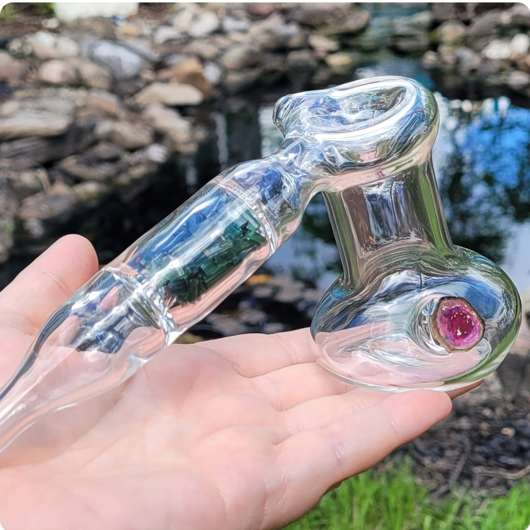 Tourmaline Heady-Glass Hammer bubbler